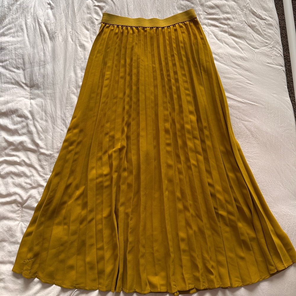 A New Day Mustard A-Line Skirt